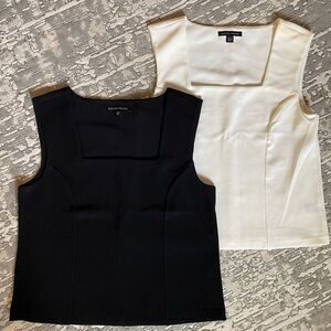 2 Boston Proper Square-Neck Tank Tops, Like New